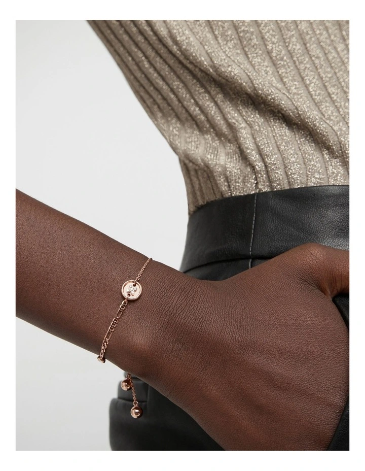 Mim-charmed Wrist Bracelet in Rose Gold