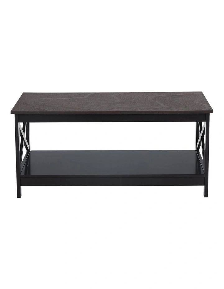 Irene Cross Coffee Table in Black