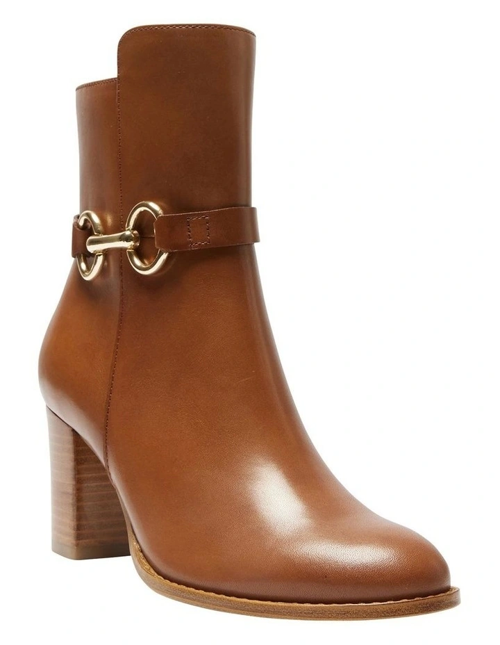 Gemini Boots in Mid Brown Leather