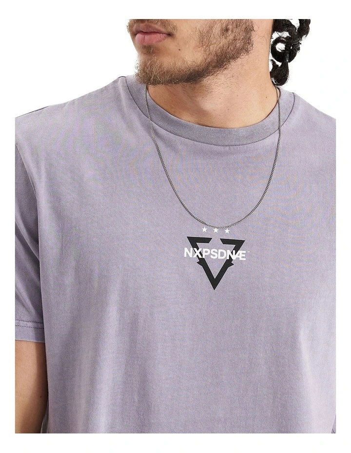 Hunter Dual Curved Tee in Pigment Purple Ash