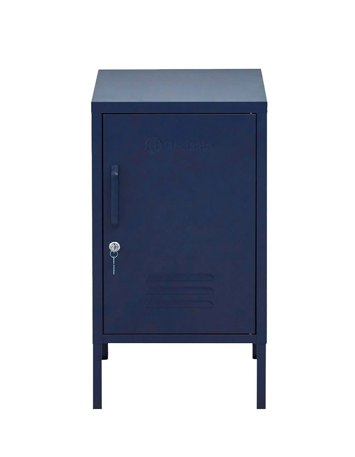 Bedside Table Metal Cabinet MINI in Blue