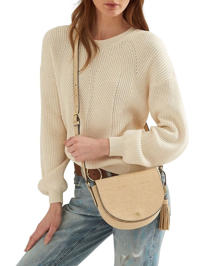 Witley 20 Parchment Saddle Crossbody Bag