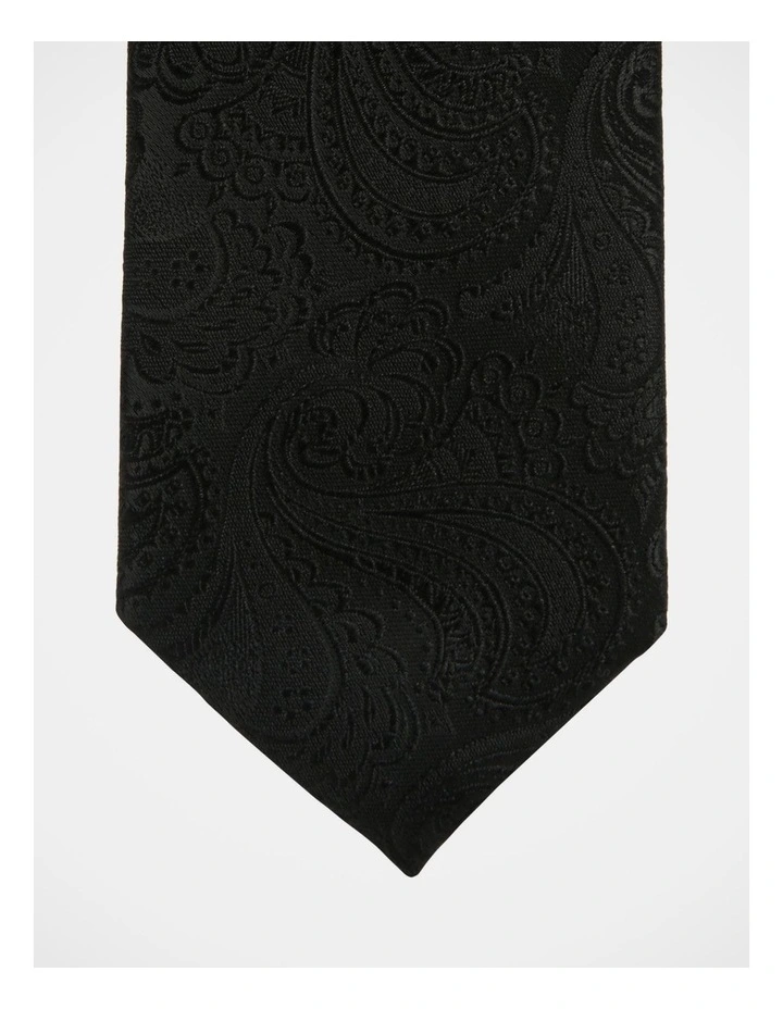 Paisley Tie in Black