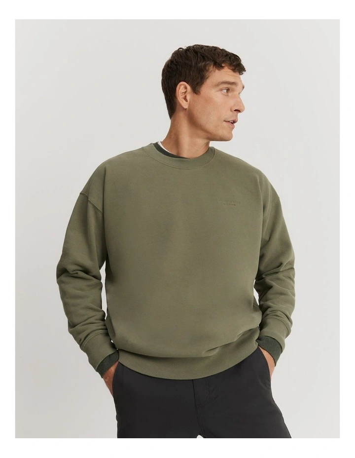 Oversized Sweat in Army Green