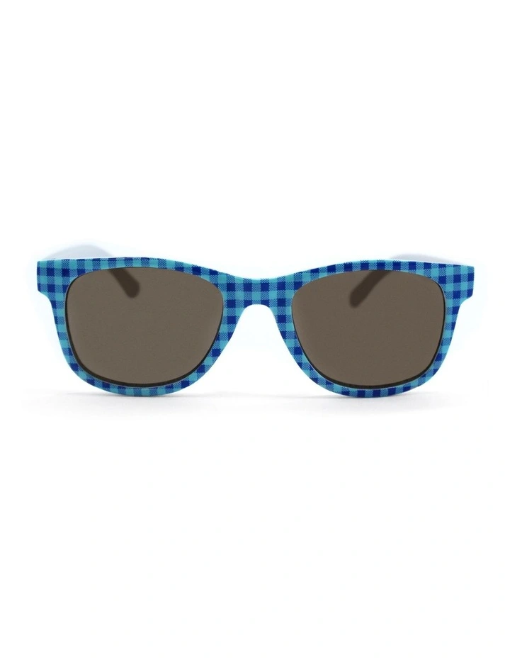 Gingham Sunglasses in Blue