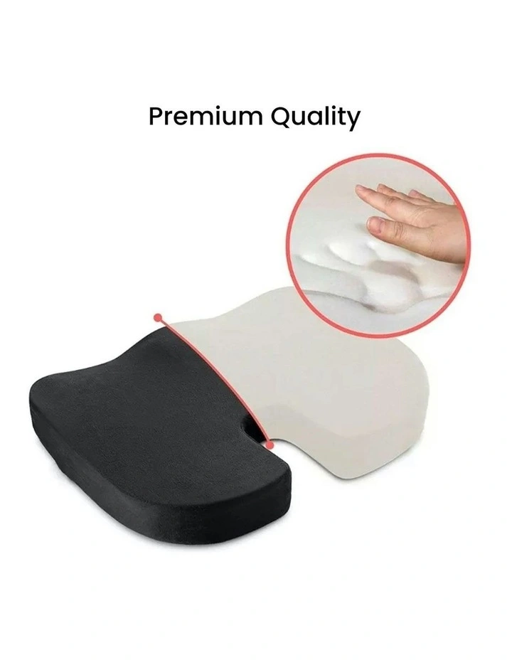 Premium Quality Memory Foam Cushion Seat U-Shape in Black