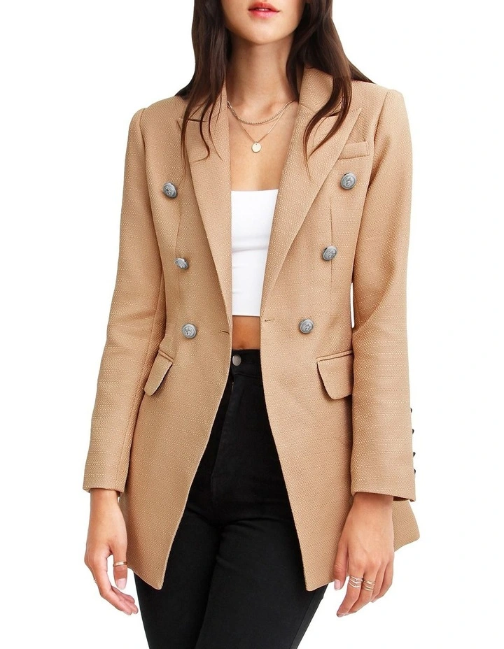 Princess Polina Weave Blazer Textured