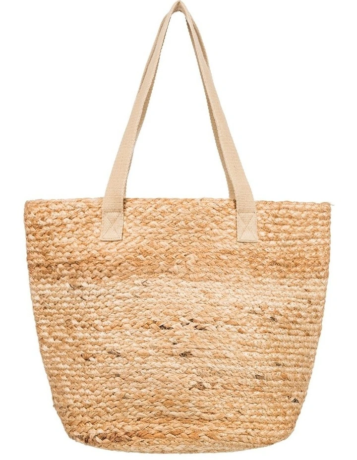 Ritual Kiss Beach Tote Bag in Natural