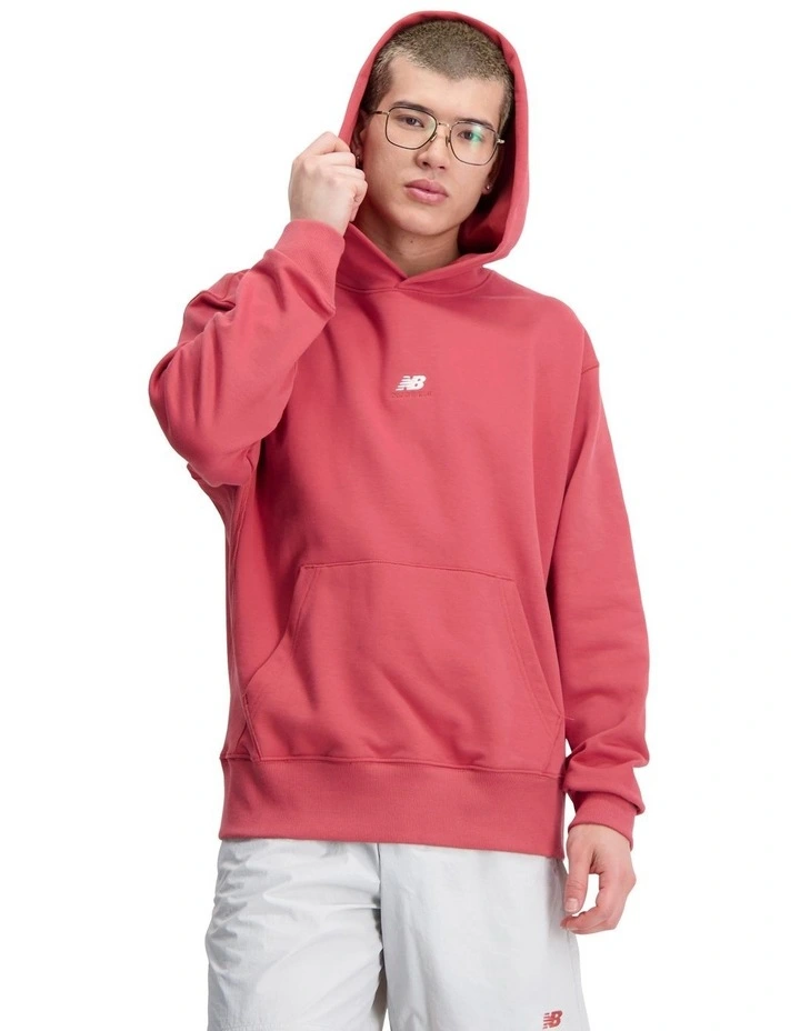 Athletics Remastered Graphic French Terry Hoodie in Astro Dust