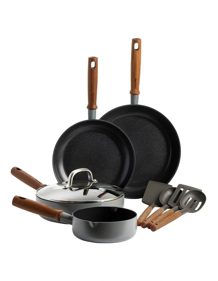 Mayflower Pro 9 Piece Cookware Set in Charcoal Grey