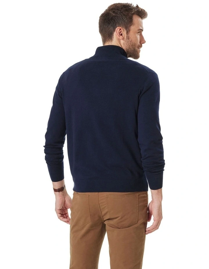 High Flex Half Zip Sweater in Navy