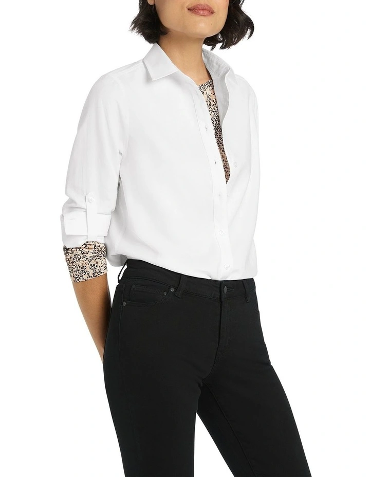 Marie Oxford Shirt in White
