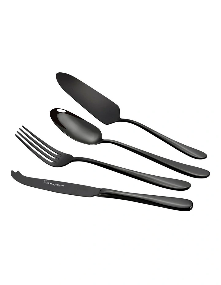 Albany Onyx Hostess 4 Piece Set in Black