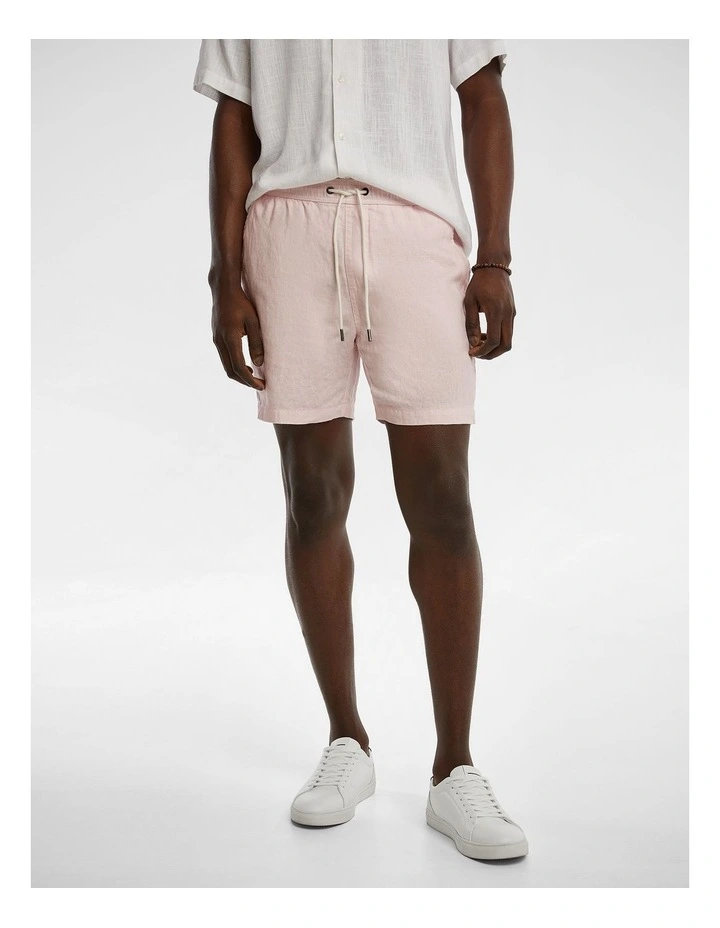 Manta Linen Short in Pink