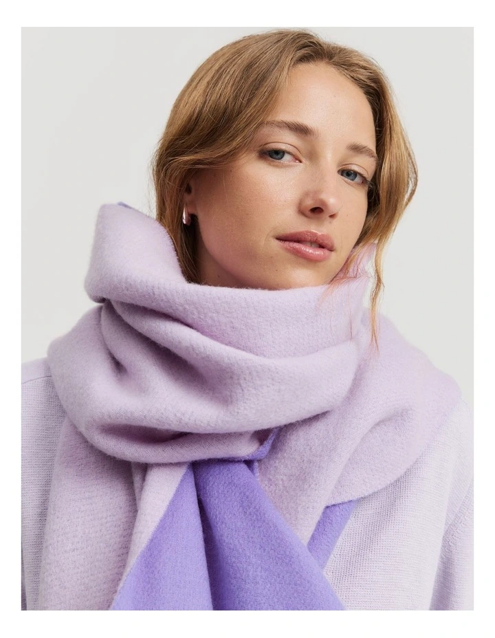 Woven Scarf in Deep Lilac