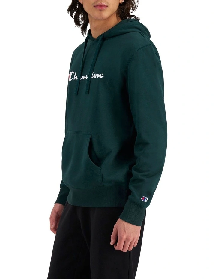 Script Hoodie in Mid Field
