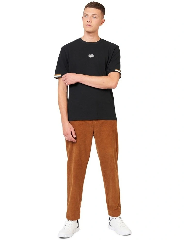Pique Tee in Black