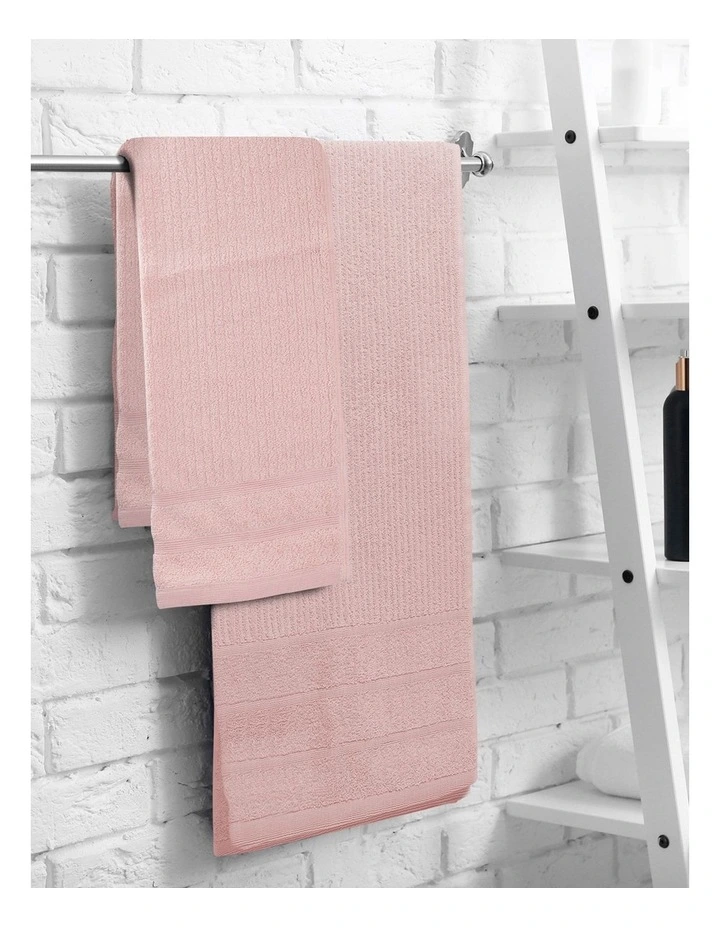 Royal Comfort Eden Cotton Towel Pack 600GSM 8 Piece in Blush
