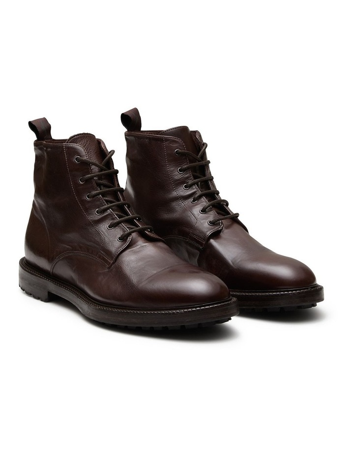 Ingram Leather Military Boots in Brown