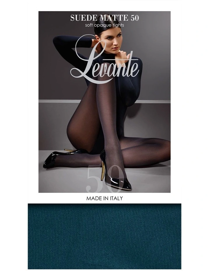 50D Suede Matte Tight in Teal