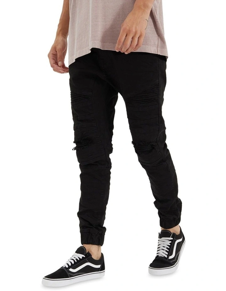 Viper Denim Jogger in Black