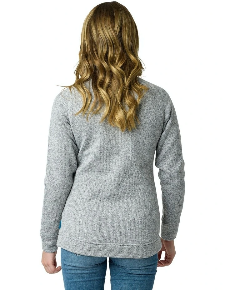 Imai Recycled Knit Jacket in Grey Marle