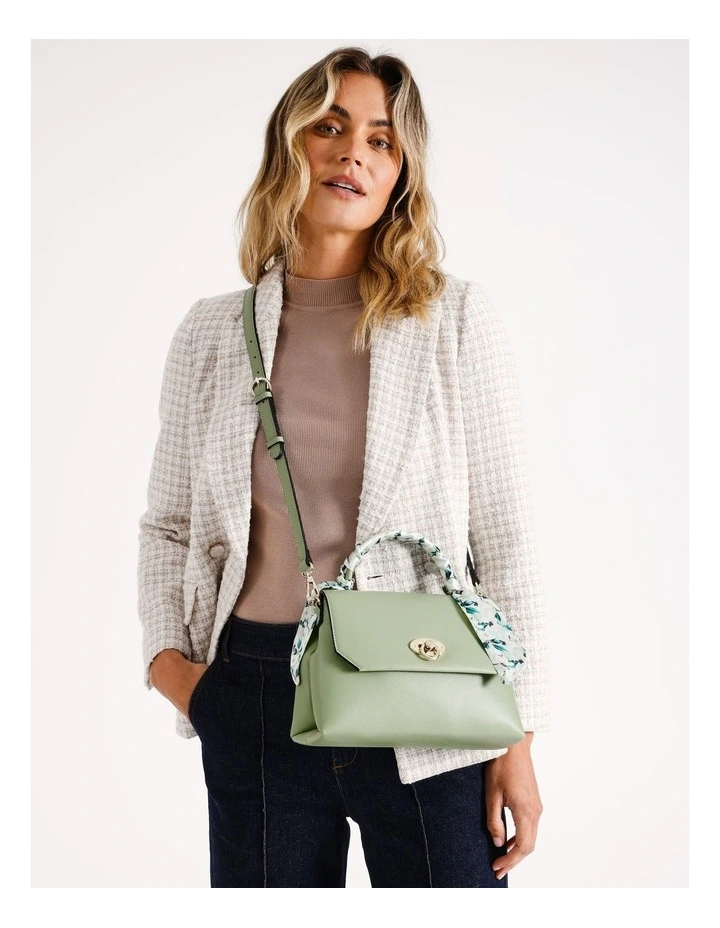 True Love Satchel Bag in Seafoam