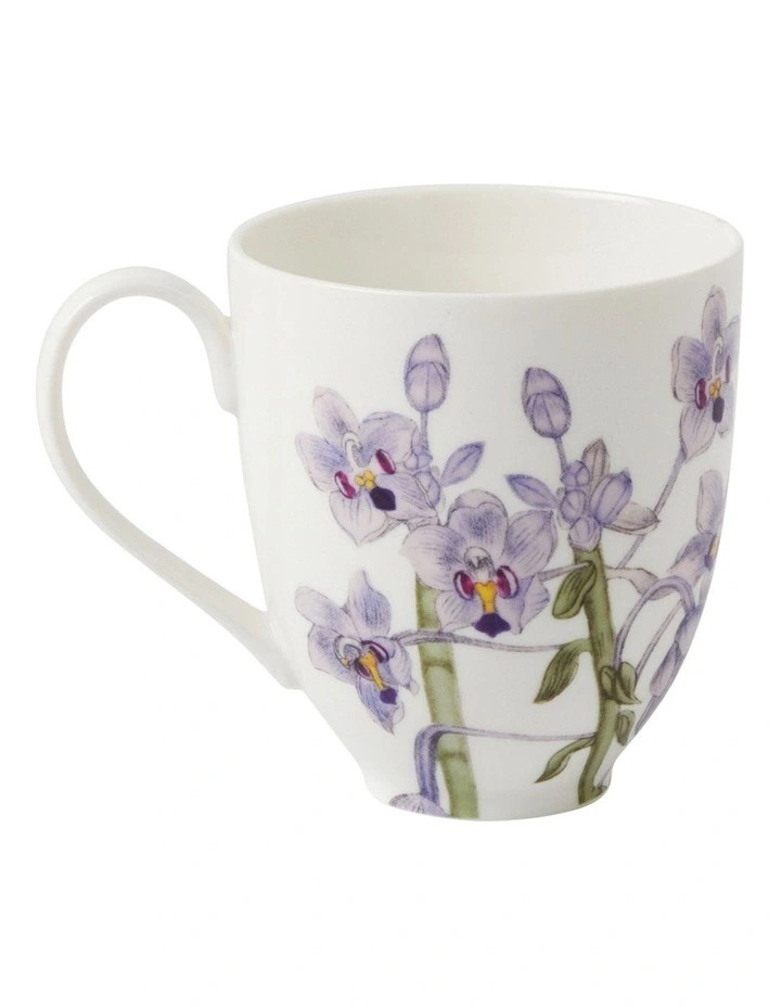 Royal Botanic Gardens Australian Orchids Mug 350ml in Lilac