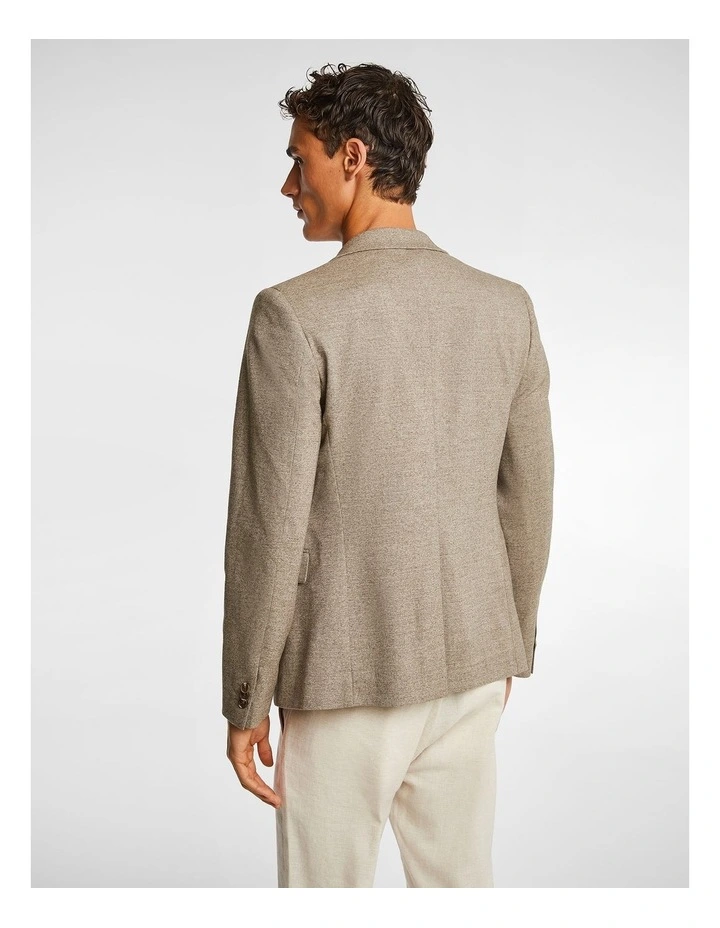 Malabar Textured Blazer in Coffee