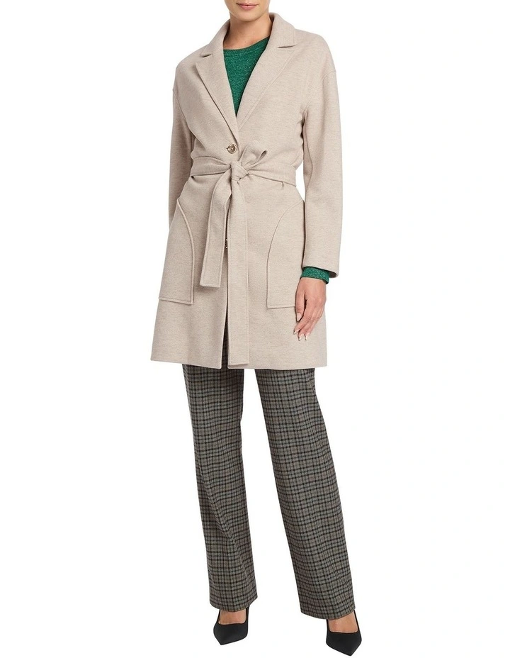 Aramis Wool Blend Coat in Beige