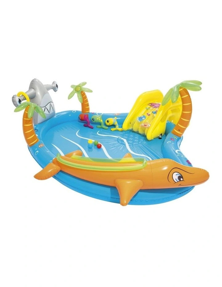 Bestway 273L Inflatable Sea Life Pool with Slide 2.8m x 87cm