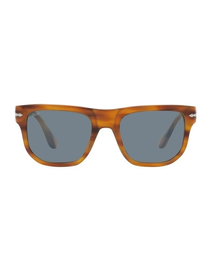 0PO3306S Sunglasses in Striped Brown