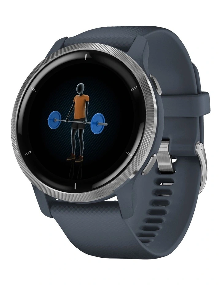 Venu 2 Fitness Smartwatch 45mm in Silver/Granite