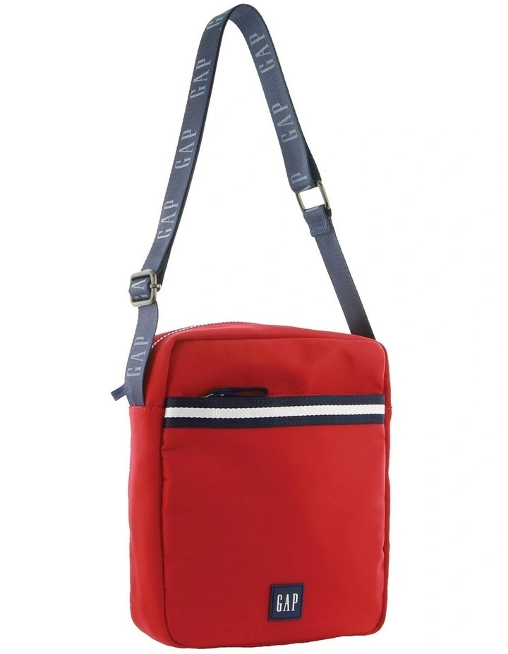 Nylon Travel Cross-Body Bag in Red