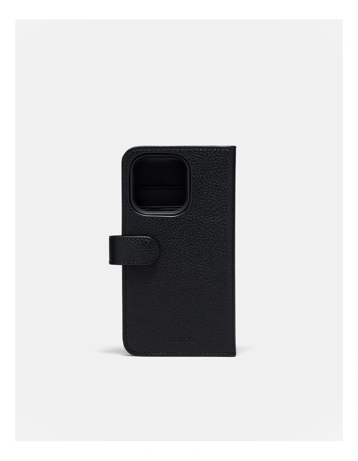 Hendrix Flip Case For Iphone 14 Pro in Black Rose Gold