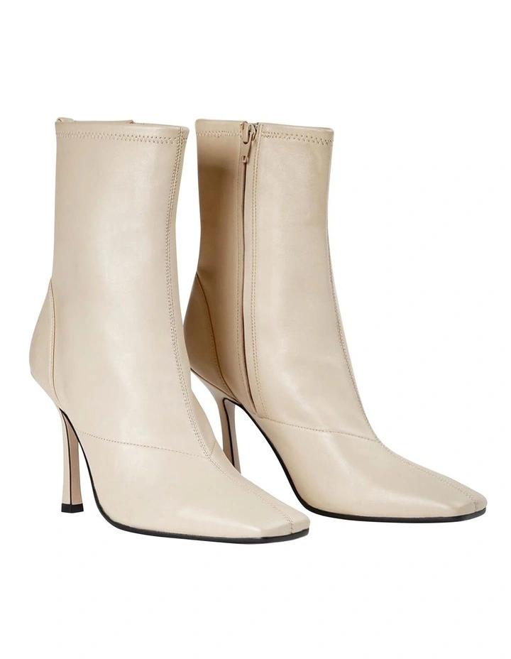 Halsey Vanilla Nappa Ankle Boots