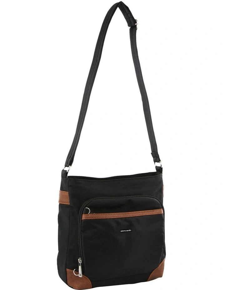 Pierre Cardin Anti-Theft Square Cross-Body Bag in Black
