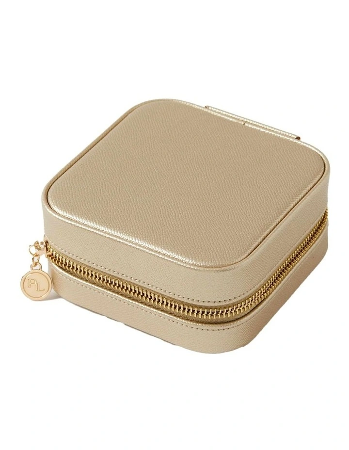 Calla Square Jewellery Case in Gold