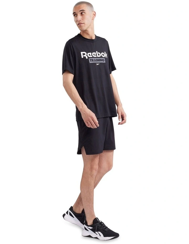 Training Graphic Short Sleeve Tee in Black