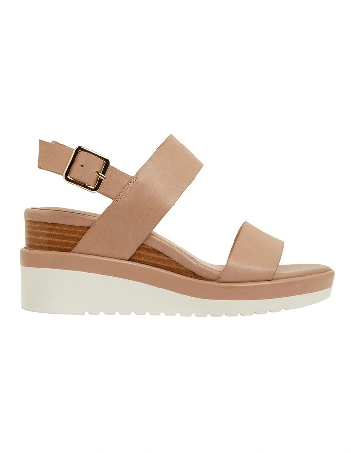 Indiana Wedge Sandals in Nude Glove