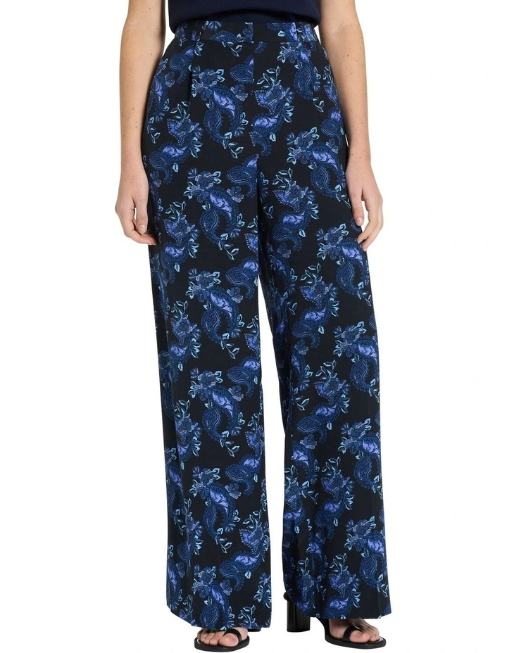 Mariposa Palazzo Pant in Navy Multi