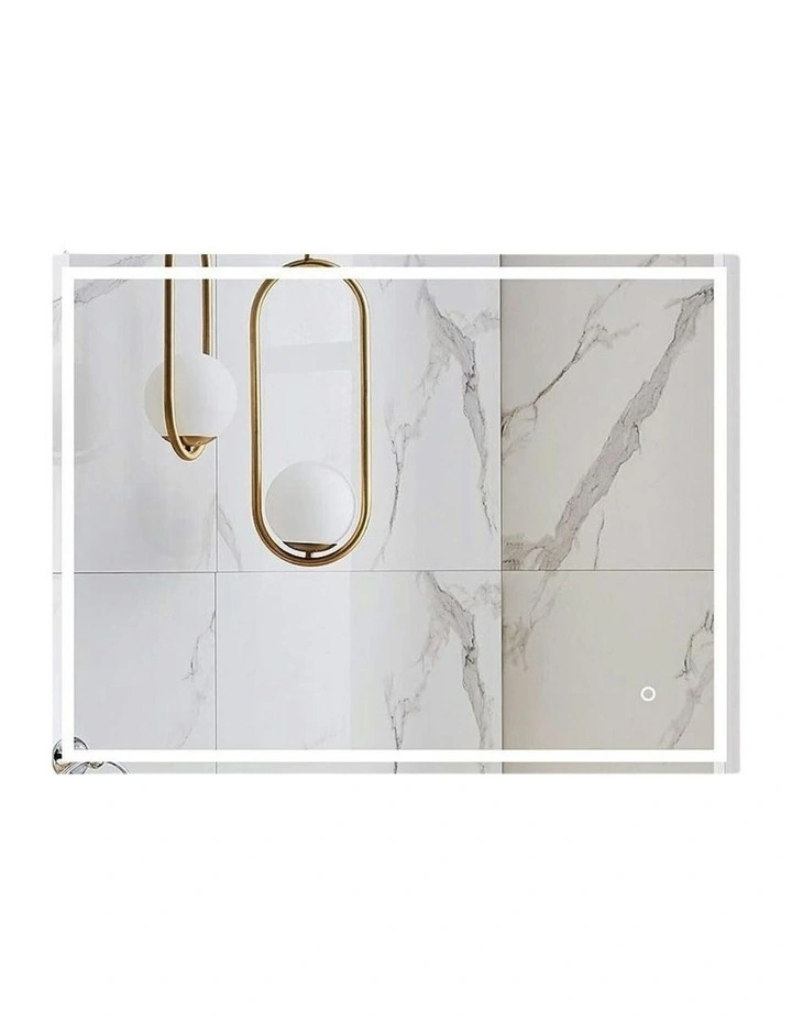 rectangle LED mirror with bluetooth speaker 800mm in White