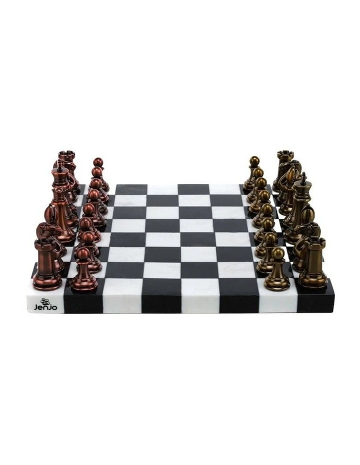 Chess Marble Board with Resin Pieces