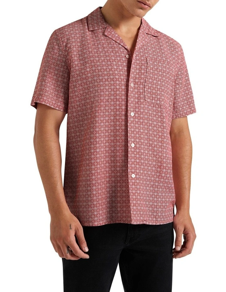 Once in A Tile Shirt in Sunburn Multi