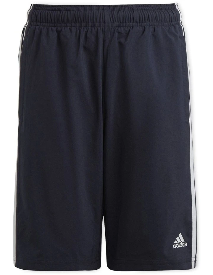 Essentials 3-Stripes Woven Shorts in Legend Ink/White