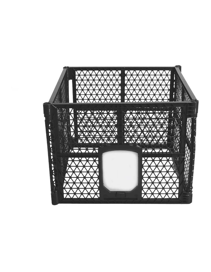 4 Panels Folding Pet Playpen in Black