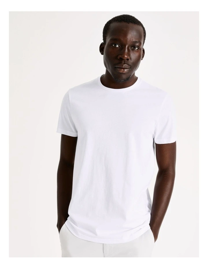 Rhodes Plain Core Tee White