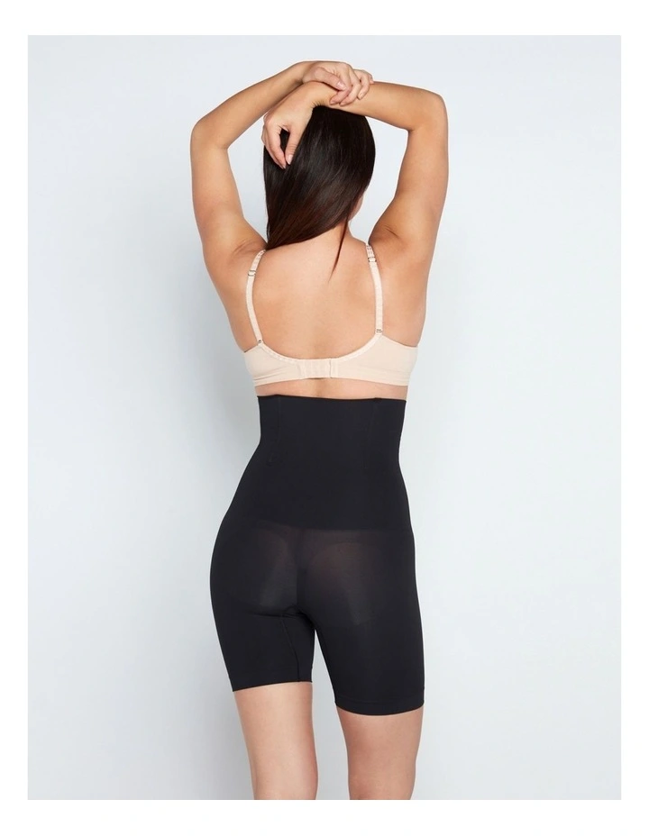 Medium Control High Waisted Short in Black