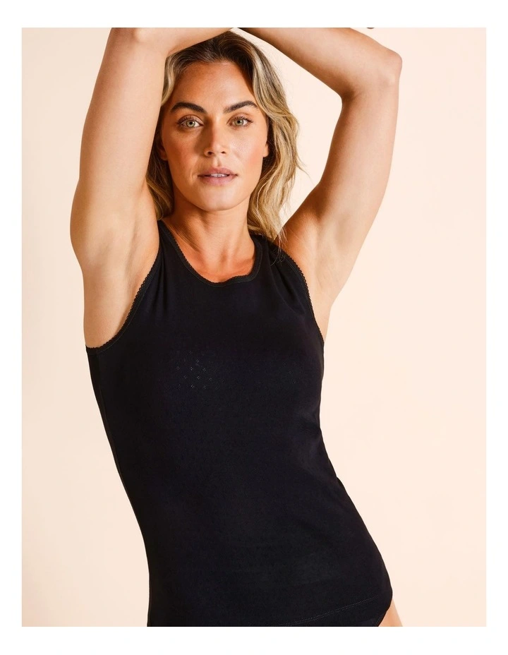 Body Layer Pointelle Thermal Tank Top
