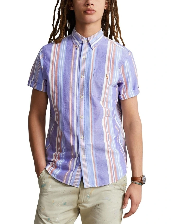 Classic Fit Striped Oxford Shirt in Assorted